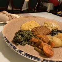 Vegetarian combo - vegan at Abyssinia Ethopian Restaurant in Indianapolis