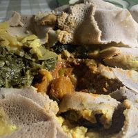 Lovely veg sampler!  at Abyssinia Ethopian Restaurant in Indianapolis