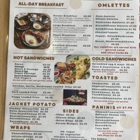 Menu  at The Corner Cafe and Bistro in Hull