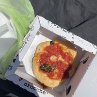 Vegan pizzetta  at Il Piccolo Forno Senza Glutine in Procida