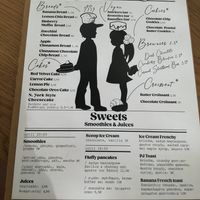 Menu at Olivia's Brother  in Athens