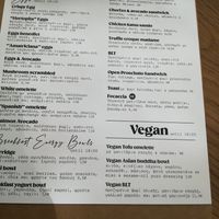 Menu at Olivia's Brother  in Athens