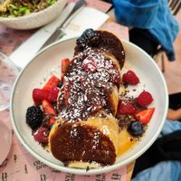 Vegan fluffy pancakes at Olivia's Brother  in Athens