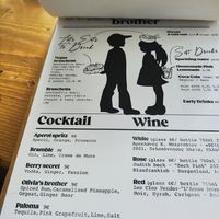 Menu at Olivia's Brother  in Athens