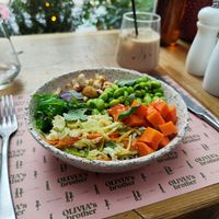 Vegan asian Buddha bowl at Olivia's Brother  in Athens