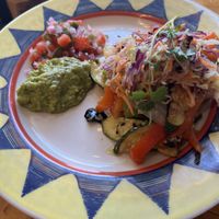 Panucho on a corn tortilla with no sour cream. Again, clarify that you want it vegan   at Maya Restaurant in Sonoma