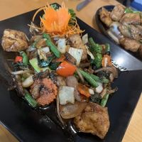 Ga Pow with added tofu   at Bangkok Café in New Paltz