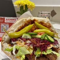 Sehr schön angerichteter veganer Döner  at Restaurant Akdeniz in Goslar