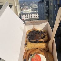 Strawberry roll and Oreo roll  at Cinnamood in Wuppertal