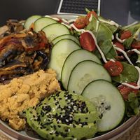 Vege bowl at Level UP Juicebar in Cancun