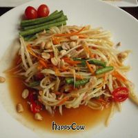 Salad a la Hum (Green Papaya Salad) - spicy, though the restaurant checked with us about how spicy we liked our salad. at Hum Vegetarian - District 3 in Ho Chi Minh City