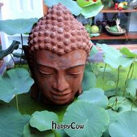 A detail from Hum Restaurant's peaceful courtyard garden. at Hum Vegetarian - District 3 in Ho Chi Minh City