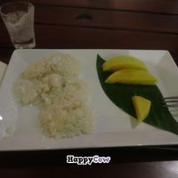 Dessert: mango and sticky rice. at Hum Vegetarian - District 3 in Ho Chi Minh City