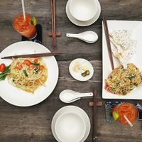 Papaya salad and banana flower salad at Hum Vegetarian - District 3 in Ho Chi Minh City