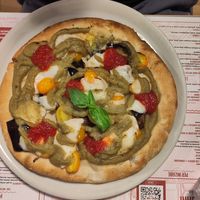 Gluten Free dough, vegan cheese at Sazi e Sani in Catania