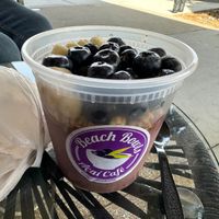 Peanut Butter Acai Bowl at Beach Bowls Acai Cafe in Redondo Beach