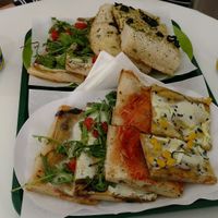 best vegan pizza and foccacia ever!  at Primo Basilico in Lisbon