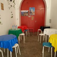 a separate room for sit at Primo Basilico in Lisbon