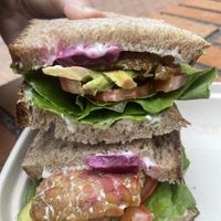 Tempeh sandwich  at Yaygit in Seattle