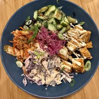 Black rice teriyaki tofu warm bowl #Veganuary at Hawaii Poke in Gothenburg