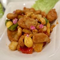 Stir fried “chicken” with cashews  at The Y'did in Ubon Ratchathani