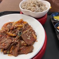 Bandaid under there somewhere 🤢🩹  at Vegan Kitchen - 비건 키친 in Seoul