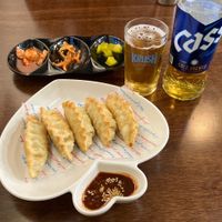 Fried dumplings  at Vegan Kitchen - 비건 키친 in Seoul