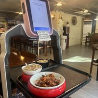 Cute robot  at Vegan Kitchen - 비건 키친 in Seoul