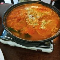 Budae jjigae at Vegan Kitchen - 비건 키친 in Seoul