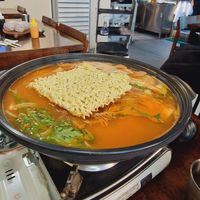 Budae Jjigae at Vegan Kitchen - 비건 키친 in Seoul