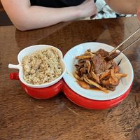 Mock beef meh at Vegan Kitchen - 비건 키친 in Seoul