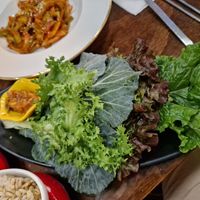 Rice Beef and Salad at Vegan Kitchen - 비건 키친 in Seoul