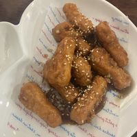 garlic fried chicken (so addictive)  at Vegan Kitchen - 비건 키친 in Seoul