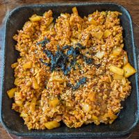 Kimchi fried rice at Vegan Kitchen - 비건 키친 in Seoul