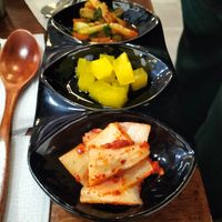 Free pickles at Vegan Kitchen - 비건 키친 in Seoul