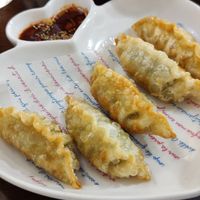 Fried gyoza at Vegan Kitchen - 비건 키친 in Seoul