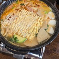 Budae jjigae at Vegan Kitchen - 비건 키친 in Seoul