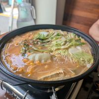 Tofu stew (두부전골) at Vegan Kitchen - 비건 키친 in Seoul