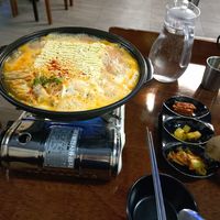 Kimchi noodle stew - must at Vegan Kitchen - 비건 키친 in Seoul