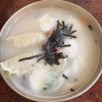 Brodo con gnocchi di riso e ravioli   at Vegan Kitchen - 비건 키친 in Seoul