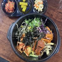 Sizzling Bibimbapp  at Vegan Kitchen - 비건 키친 in Seoul
