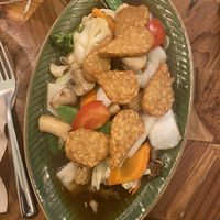 Stir fried veg & tempeh  at Yaya's Thai Street Food in Augsburg