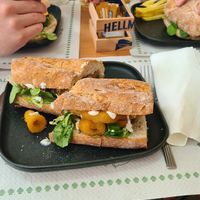 Fried "squid" sandwich at O Fento Gastrobar in Vigo