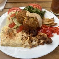 Vegan plate  at Falafel Salam in Berlin