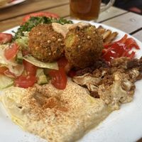 Vegan plate  at Falafel Salam in Berlin