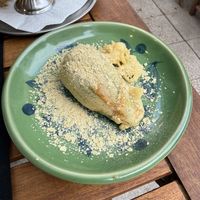 Zucchini flower   at L'Espai in Tossa De Mar