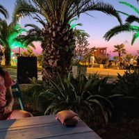 The seating by the terrace at Toptheshaker in Batumi