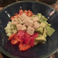 Tofu poke bowl  at Yuni Yupoun  in Luang Prabang