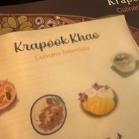 They do have an English menu available   at Krapook Khao in Sao Paulo