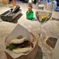 Bao bun. 5-course vegan tasting menu. at Berns Asiatiska in Stockholm